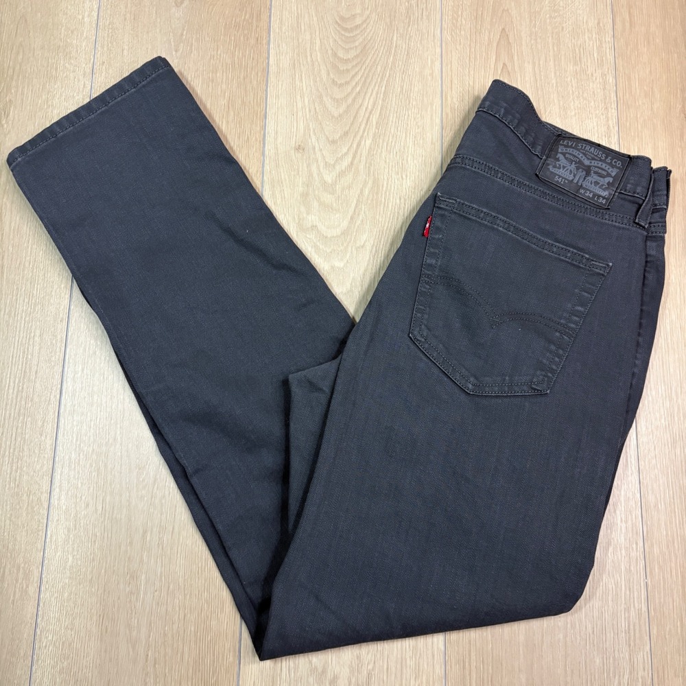 Levis 541 Athletic Taper Jeans Mens 34x34 Charcoal Gray 18181-0005 Stretch